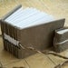 Handmade FLAX paper covered blank books, duo. Use for a journal, autograph book or small guest book.
