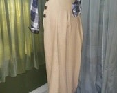PATSY -  1930s/1940s Vintage Style Side Button Trousers ALL SIZES - Custom Made