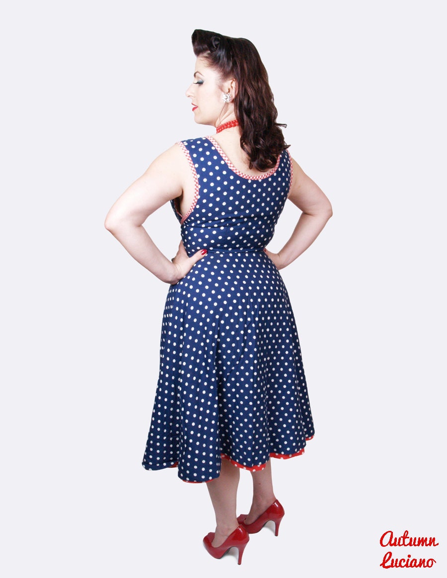 SHIRLEY - 1950s Vintage Style SWINGTIME Comfy Wrap Day Dress - All Sizes - Custom Made