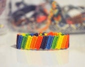 rainbow friendship bracelet - made to order