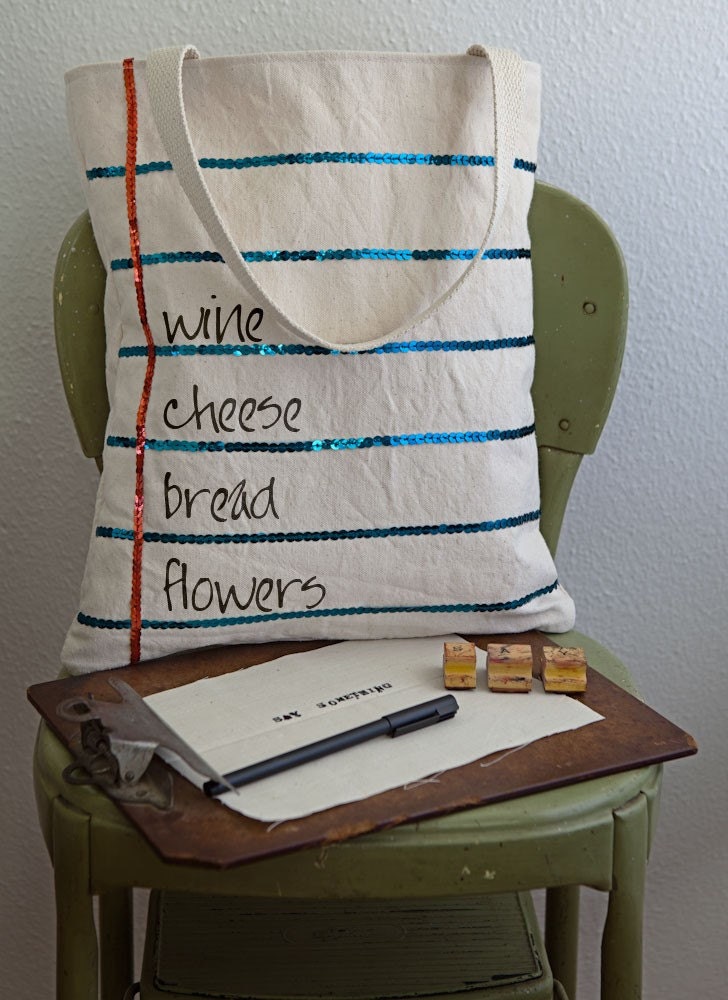 Sparkle Say Something Tote