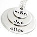 Personalized Layered Mom Necklace - Hand Stamped Jewelry - Stacked