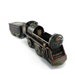 Vintage tin train toy - black battery powered lithographed train, Christmas decoration