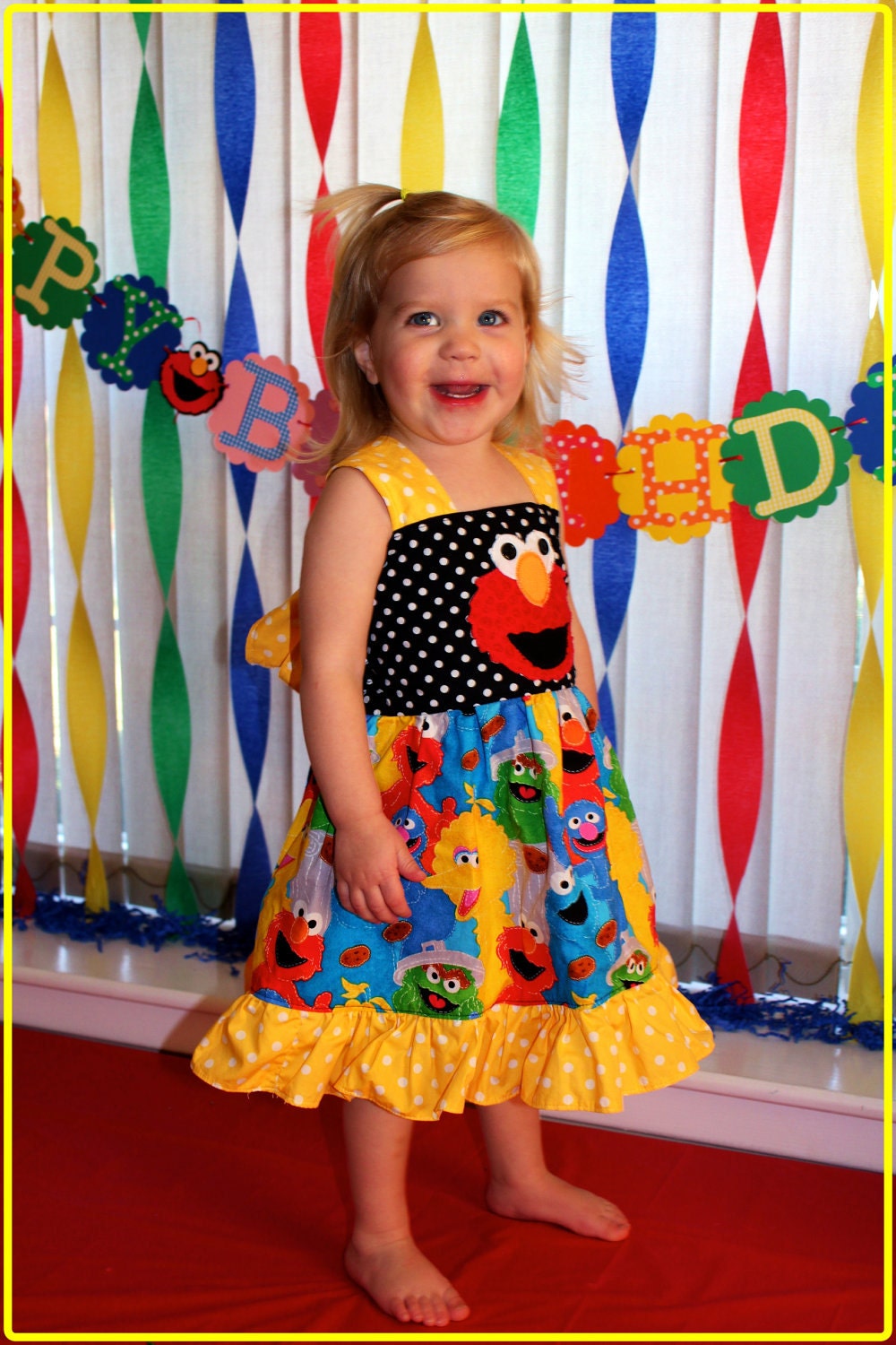Elmo Birthday Sesame Street Dress