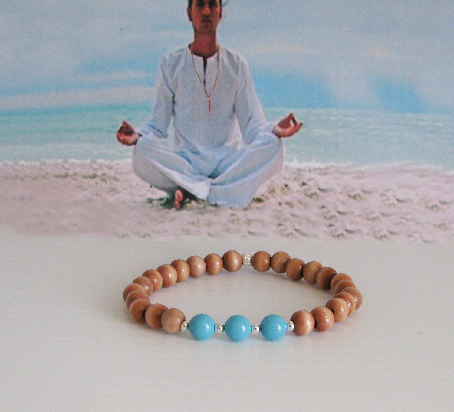 Wrist Mala Meditation Bracelet, 27 Bead Meditation Bracelet, Focus Jewelry, Yoga Jewelry