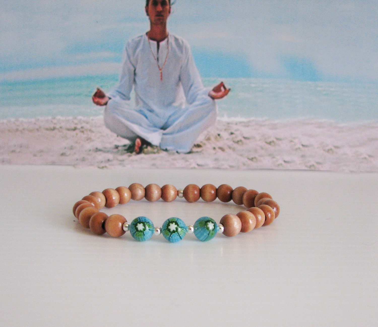 Wrist Mala, Meditation Bracelet, Prayer Bracelet, 27 Bead Mala, Focus Jewelry