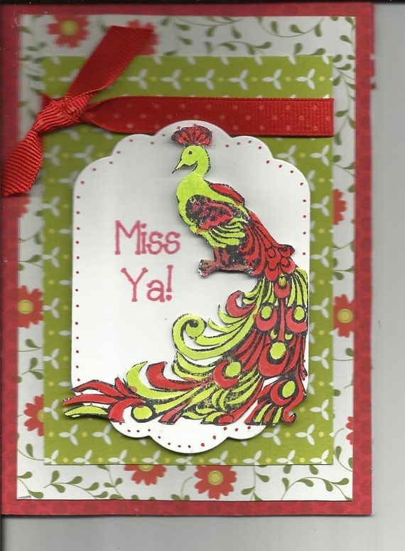 A Miss ya card