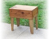 Shipping Crate TABLE Distressed Old WooD Box Upcycled and Reclaimed Chardonnay