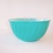 Fire King Turquoise Swirl Bowl 7"