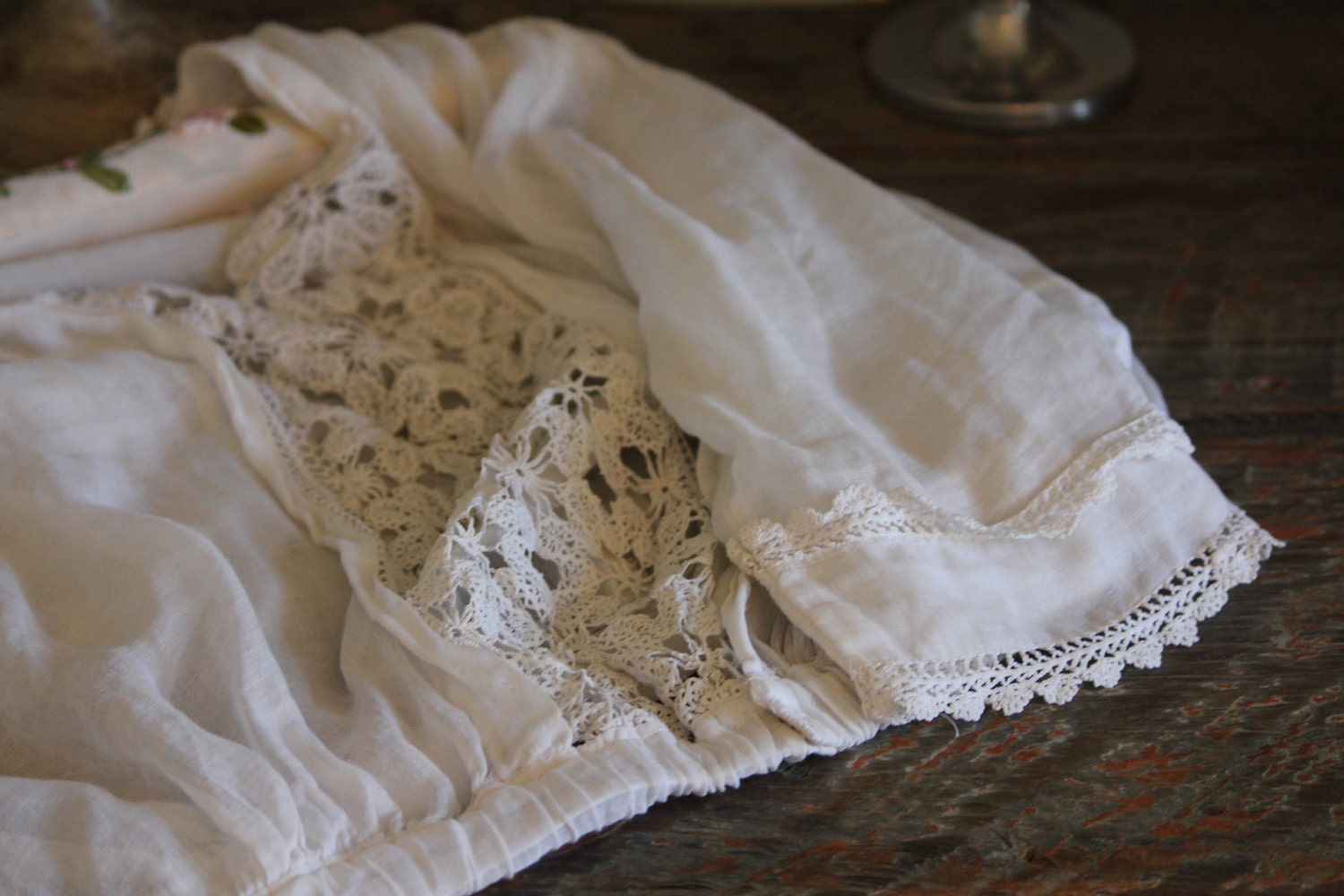 Edwardian Sheer Crochet Blouse