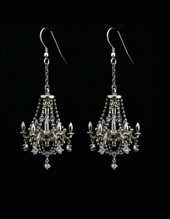 Sterling Silver Chandelier Earrings