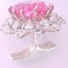 Huge sterling silver two finger cocktail ring