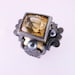 Citrine and Black Pearl Medieval Ring in Gold and Oxidised Silver