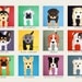 Cute dog wall prints. Dog nursery pictures kids wall art, kids decor. 11x14 dog print Nursery decor dog lovers Art for children by WallFry