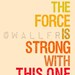 Star Wars print typography art baby nursery art print. Art for kids, children art, nursery wall art, The Force is Strong 8x10 print