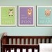 Woodland children nursery decor art print forest animals prints. 11x14 Nursery artwork woodland animal. Bear turqoise custom autumn colors.