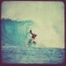 Surf Art - Blue Paradise - 4x4 surf photography TTV in blue
