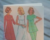 1960s Ladies Jotter Notebook made from vintage sewing pattern, green leisure suit