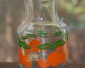vintage 1950s Anchor Hocking orange juice carafe