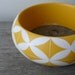 Marrakech handpainted wooden bracelet