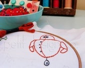 Robots Embroidery Pattern - immediate download
