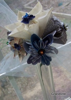 Recycled Origami Paper Flower Bouquet