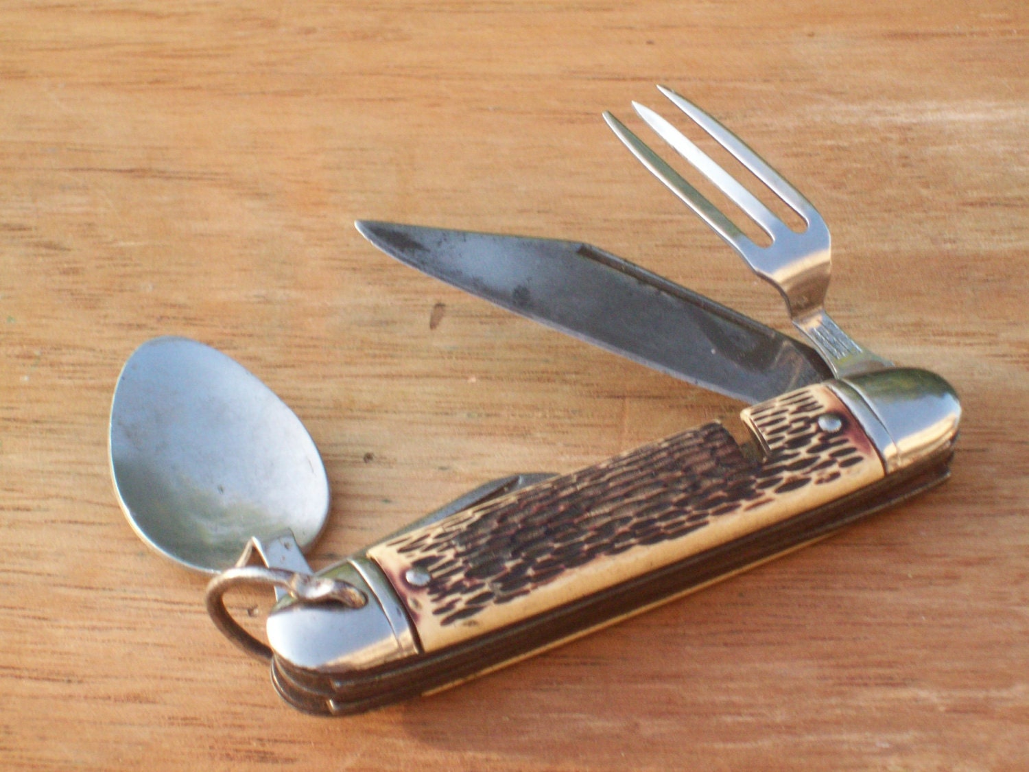 Vintage Colonial Folding Utensil Knife Set by reminesce on Etsy