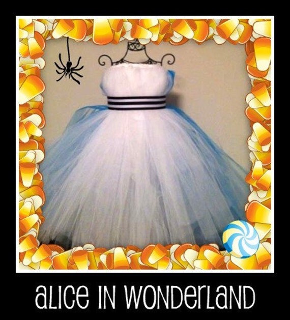 Alice In Wonderland halloween Tutu Dress 100 YARDS OF TULLE Adult sizes, too
