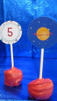 Rocketship Collection Party Circles - DIY Printable Parties