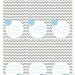 Baby Elephant Tent Cards BLUE - DIY Printable Parties