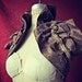 Opulent Victorian Steampunk Shoulder Wrap Shrug Brown Suedecloth