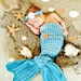 Mermaid Tail and Headband Newborn Photography Prop