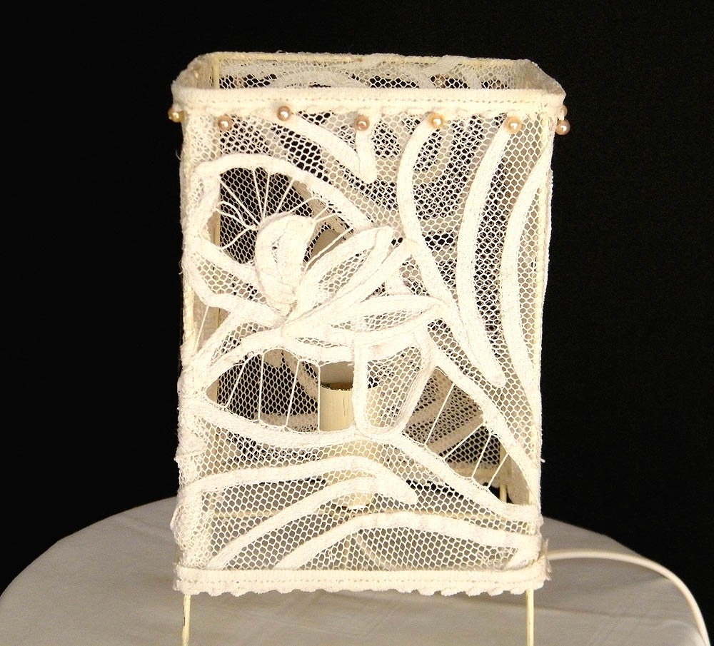Mintook- White Vintage Table Lamp Shade