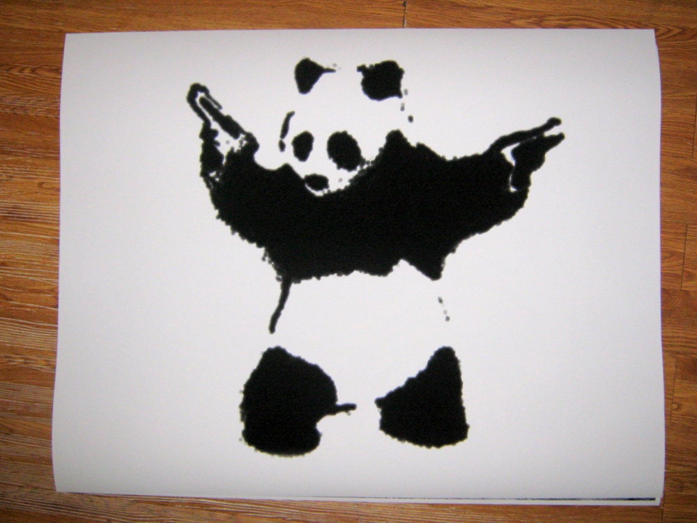 Banksy Panda Guns