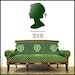 UK : Wall Decal - New size and cheaper - Queen Elizabeth 2 silhouette shape as in stamps 'EIIR'.