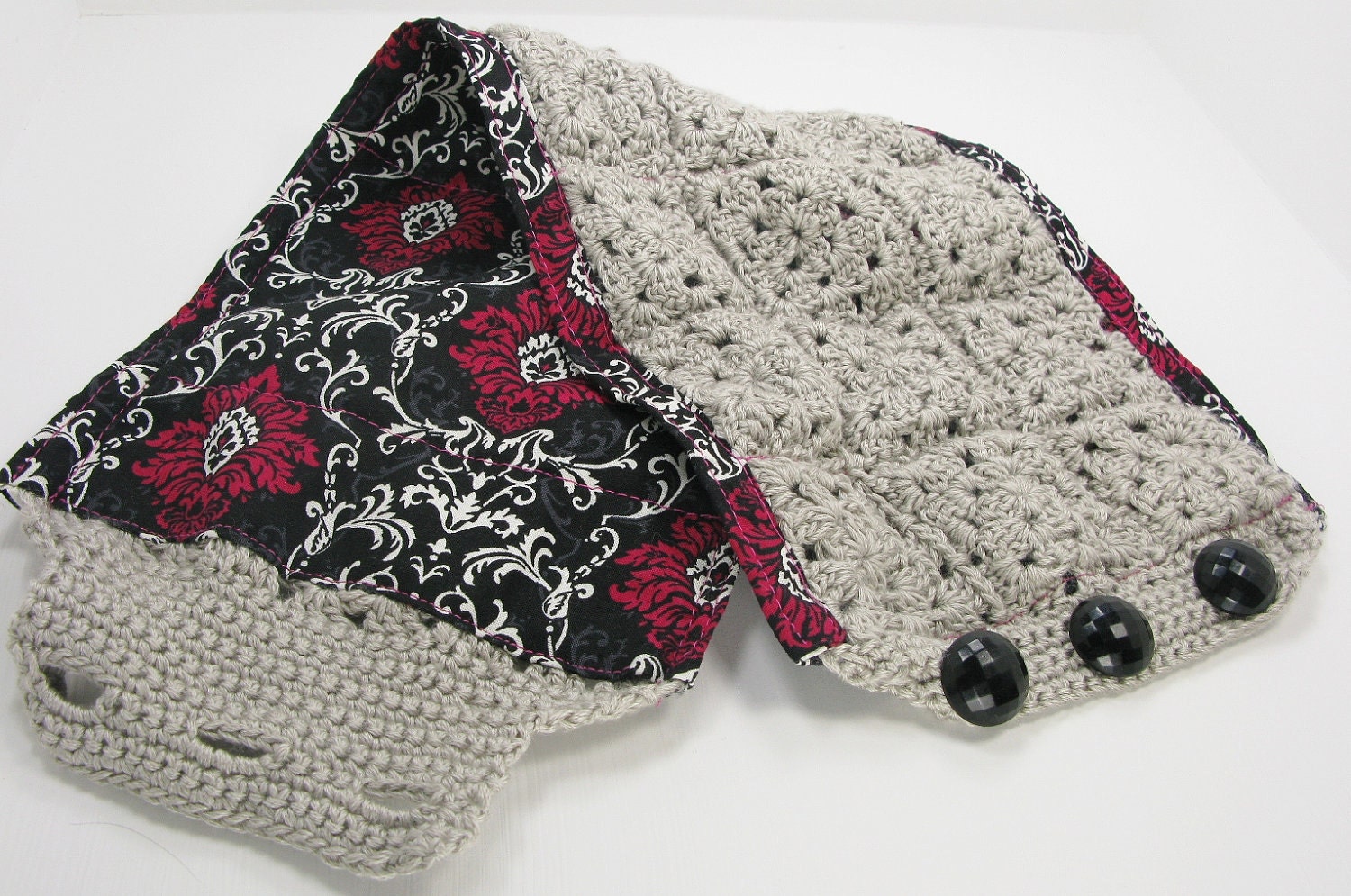 Crochet cowl pattern, reversible