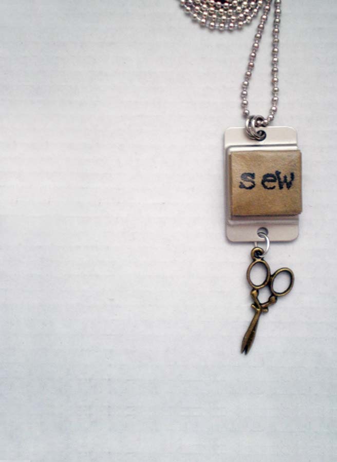 Sew Sweet - Eco Industrial Paper Necklace Jewelry