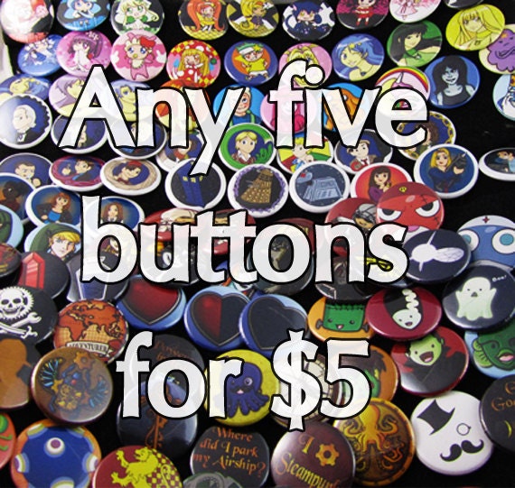 Any five buttons