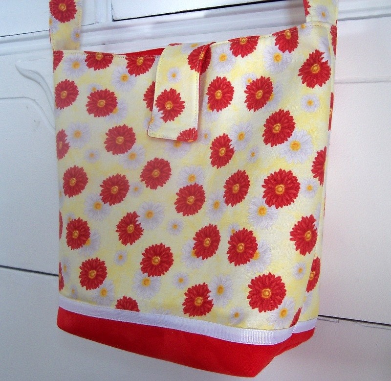 Messenger Bag - Springtime Flowers