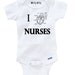 I (ANATOMICAL) HEART DOCTORS, Nurses, Nerds - Funny - Any Size Infant or Toddler Onesie or Tshirt