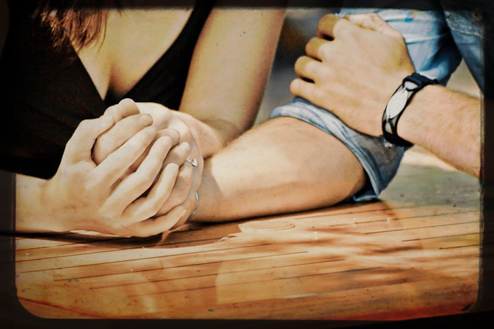 Photo of Couple Holding Hands - Fine Art Photo Entitled Love Is - 8 X 12