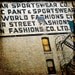 Photo of Faded Billboard and Fire Escape on Building - Fine Art Photo Enititled World Fashions - 8 X 8