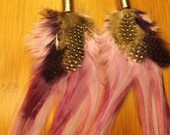 Feather Earrings - Neon Collection 2012