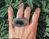 Soft Gray Rocker Ring