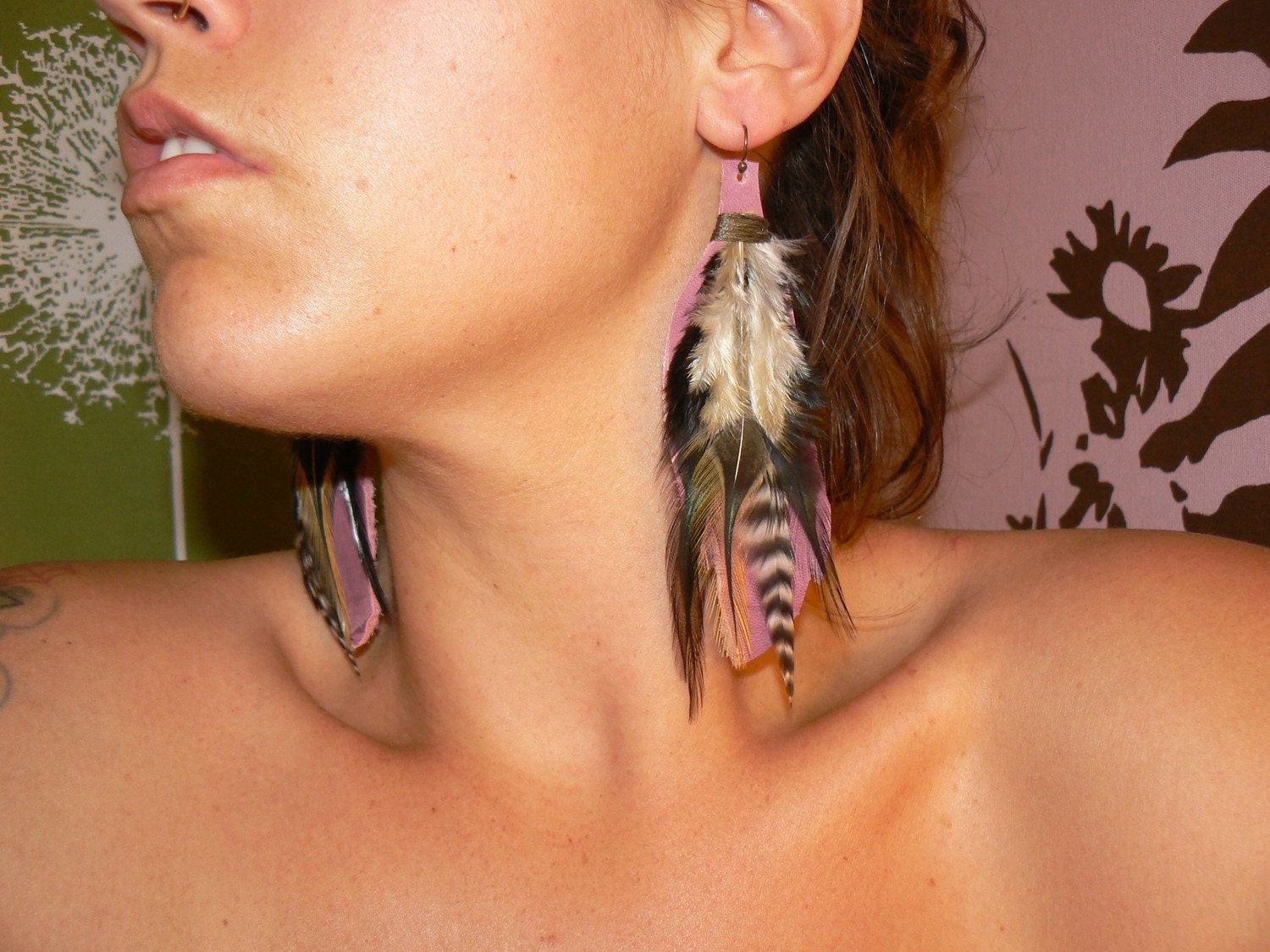 SALE for a week................Feather Earrings