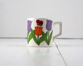 Vintage Tulip Mug with Bee - Japan
