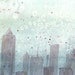 Cityscape in the Sky - Watercolor Print