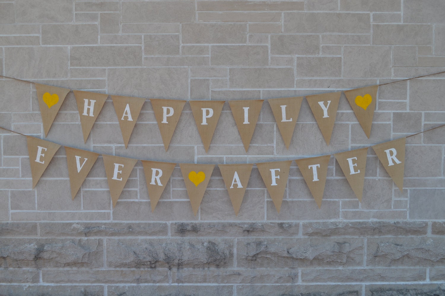 Happily Ever After  ....  burlap banner  ....  wedding  ...  engagement   ....  bunting