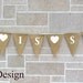 Just Married Banner / Burlap Banner / Wedding Banner / Reception decoration / Shower / Rustic / Photo Prop