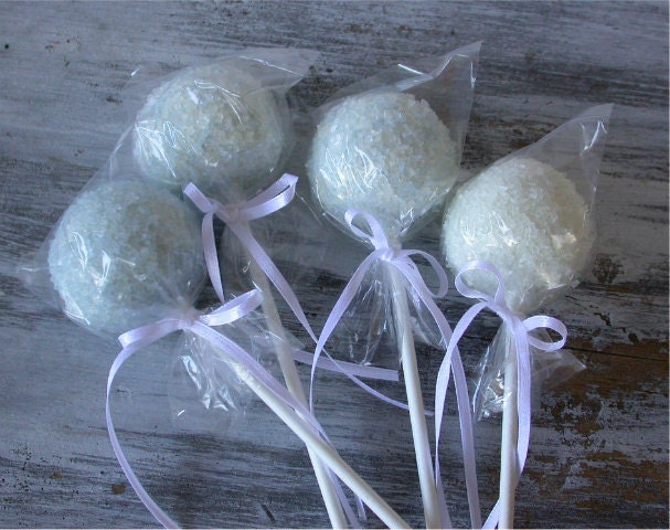 Wedding Favor Cake Pops - Icy Blue Snowball Cake Pop Favors bridal shower baby shower Il_170x135